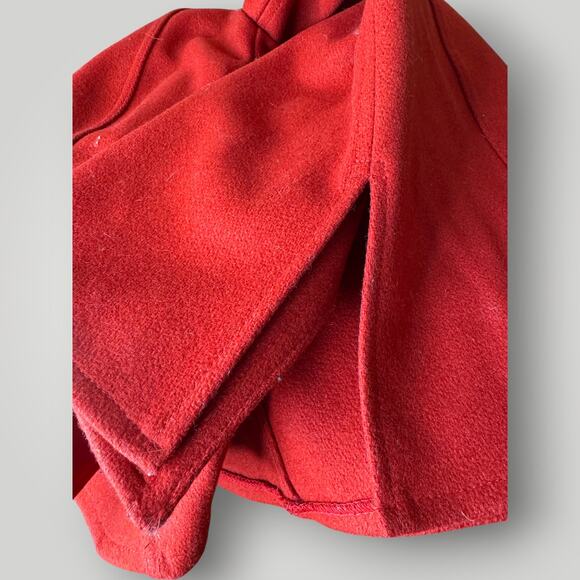 Vintage CPO Shirt Gleneagles Great Western 100% Wool Made in USA Red Medium Lg - Picture 5 of 6